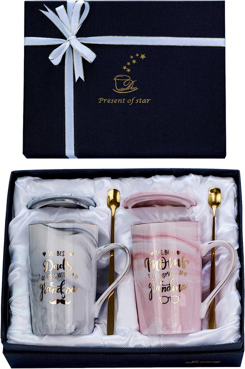 Mr and Mrs Coffee Mugs Set - Unique Wedding Gifts For Bride and Groom